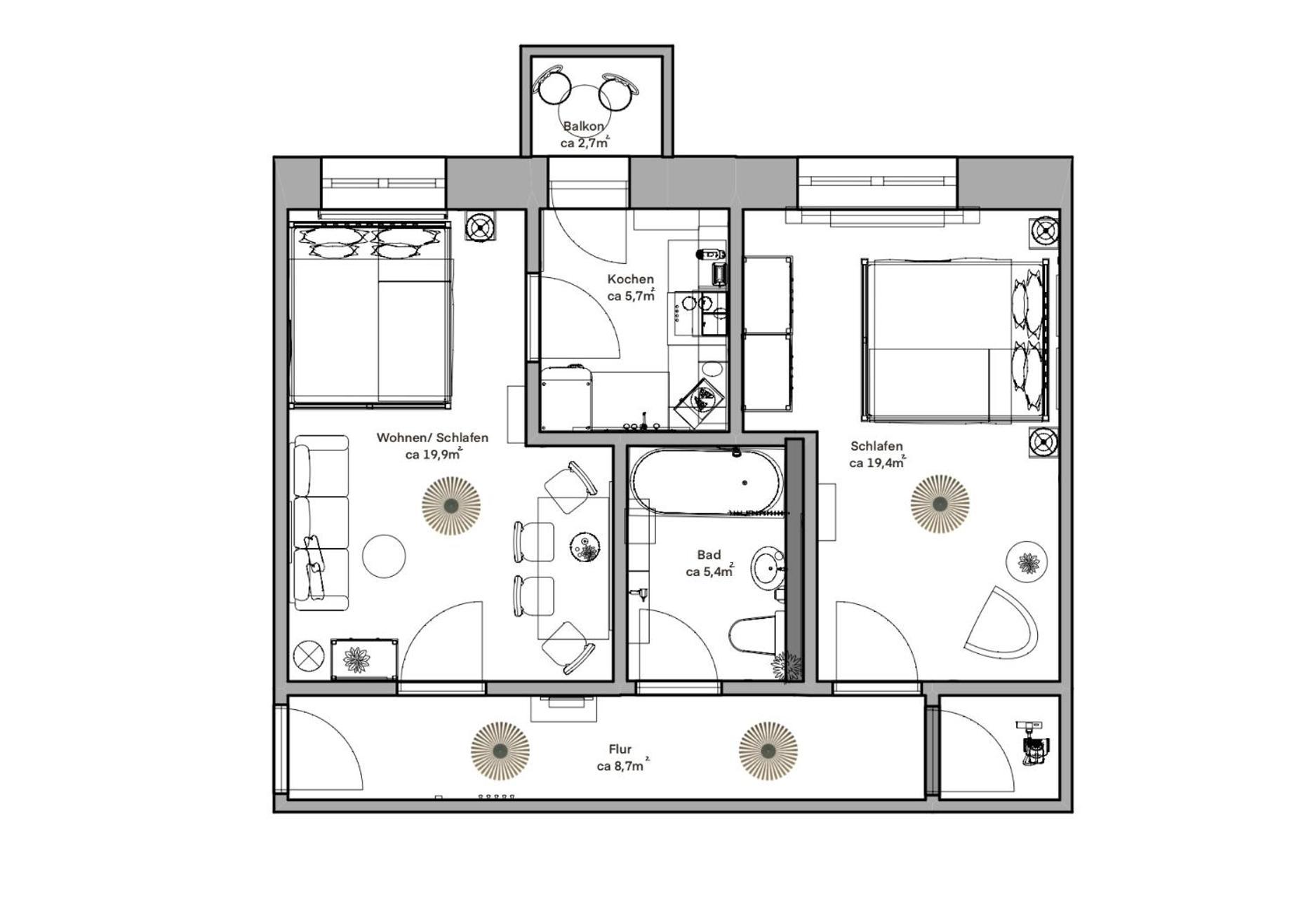 Pineapple Apartments Dresden Zwinger ภายนอก รูปภาพ